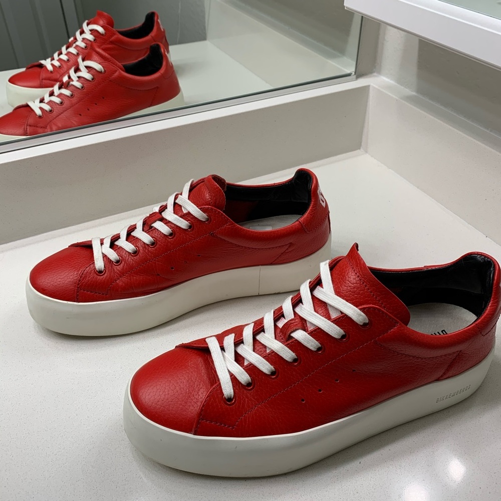 Bikkembergs red sneakers